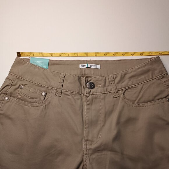 NWT Riders By Lee Jeans Size 12P Mid Rise Straight Leg Khaki Tan Color - Picture 8 of 11